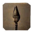 exhibition hand print of a banana flower